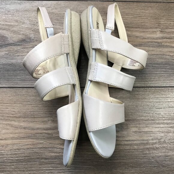 Josef Seibel Fabia Sandals Women's‎ Size 10-10.5 EU 41 Leather Gray, Taupe Flats - Picture 3 of 11